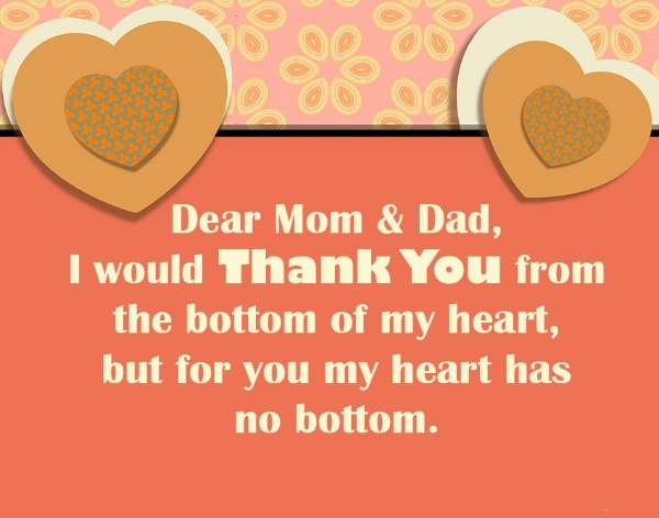 Thank You Message For Parents – Appreciation Quotes - Wishes & Messages Blog