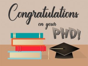 congratulations on phd degree